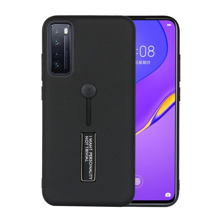 For Huawei Nova 7 Oil Feel Shockproof TPU + PC Protective Case with Holder