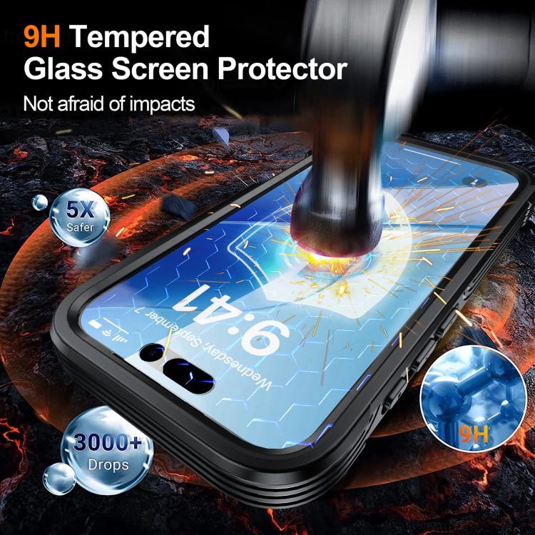 For iPhone 17 Life Waterproof MagSafe Magnetic Rugged Phone Case