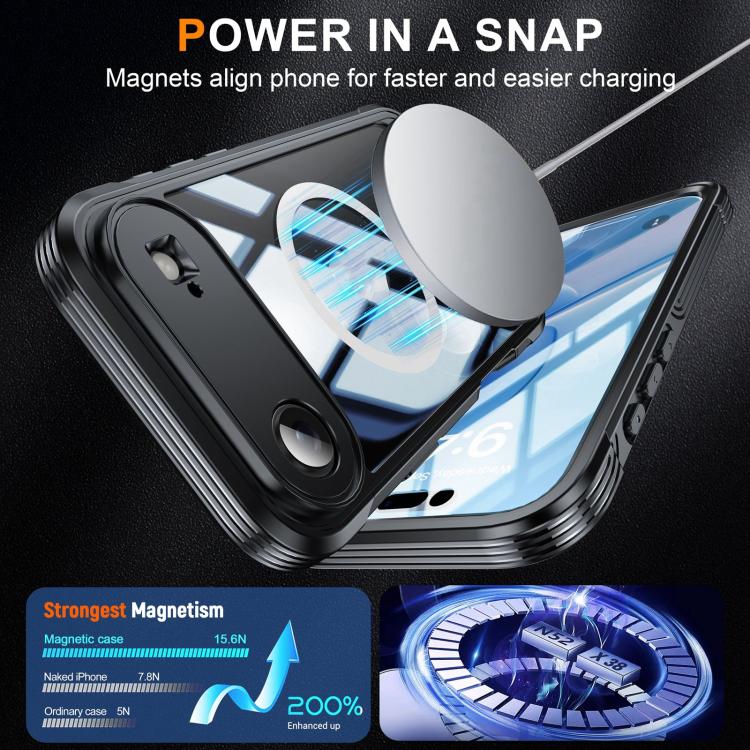 For iPhone Air Life Waterproof MagSafe Magnetic Rugged Phone Case