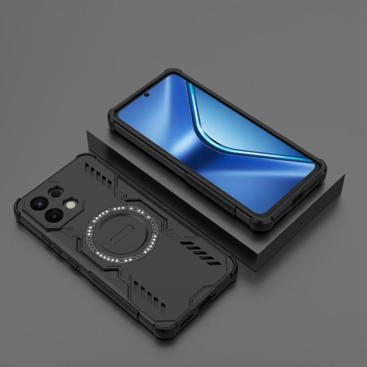 For OPPO K13 5G Butterfly Armor MagSafe Magnetic Ring Shockproof Phone Case