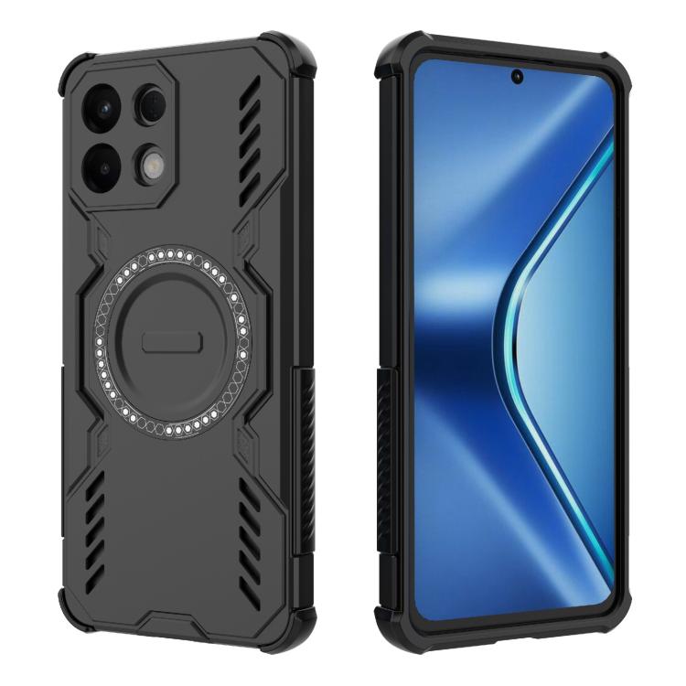 For OPPO K13 5G Butterfly Armor MagSafe Magnetic Ring Shockproof Phone Case
