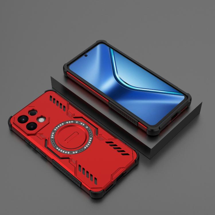 For OPPO K13 5G Butterfly Armor MagSafe Magnetic Ring Shockproof Phone Case