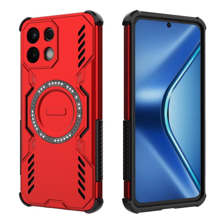 For OPPO K13 5G Butterfly Armor MagSafe Magnetic Ring Shockproof Phone Case