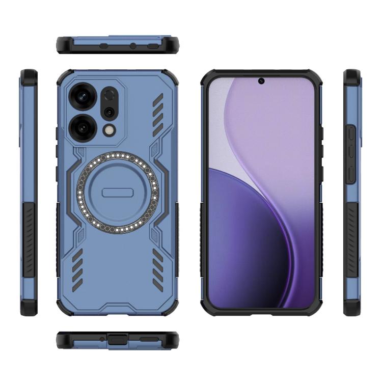 For OPPO Reno14 5G Global Butterfly Armor MagSafe Magnetic Ring Shockproof Phone Case