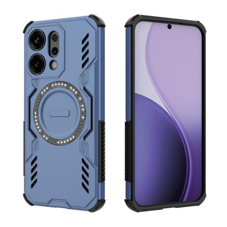 For OPPO Reno14 5G Global Butterfly Armor MagSafe Magnetic Ring Shockproof Phone Case