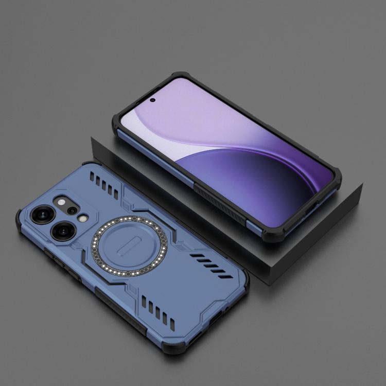 For OPPO Reno14 Pro 5G Global Butterfly Armor MagSafe Magnetic Ring Shockproof Phone Case