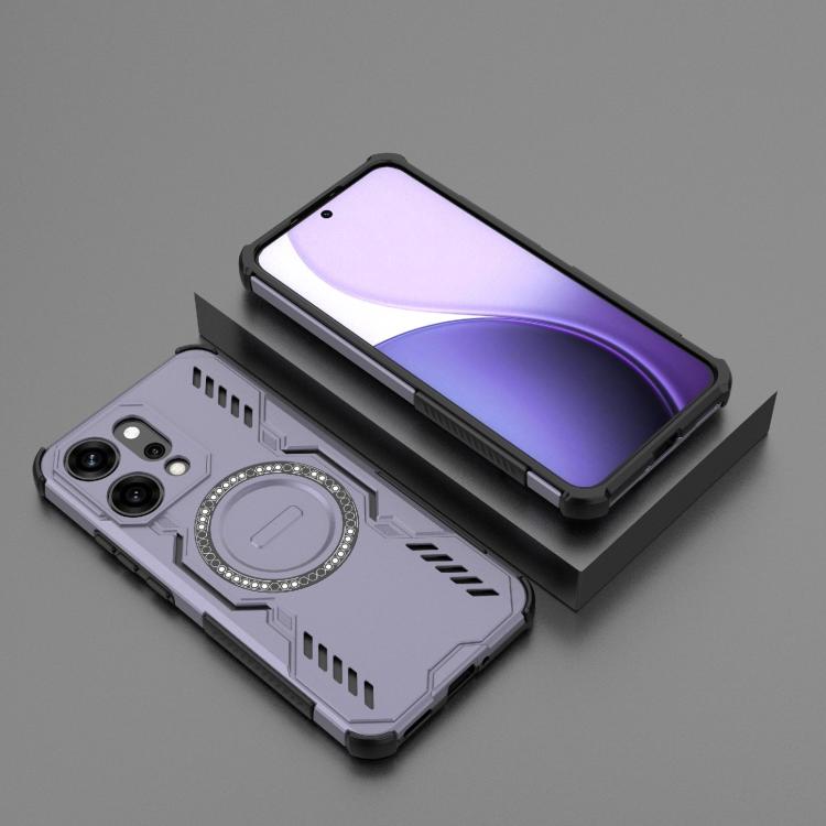 For OPPO Reno14 Pro 5G Global Butterfly Armor MagSafe Magnetic Ring Shockproof Phone Case