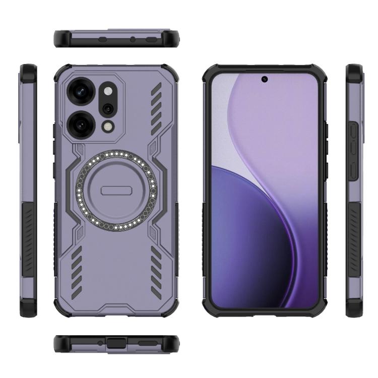 For OPPO Reno14 Pro 5G Global Butterfly Armor MagSafe Magnetic Ring Shockproof Phone Case