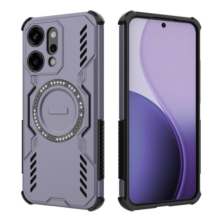 For OPPO Reno14 Pro 5G Global Butterfly Armor MagSafe Magnetic Ring Shockproof Phone Case