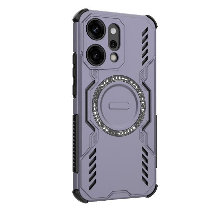 For OPPO Reno14 Pro 5G Global Butterfly Armor MagSafe Magnetic Ring Shockproof Phone Case