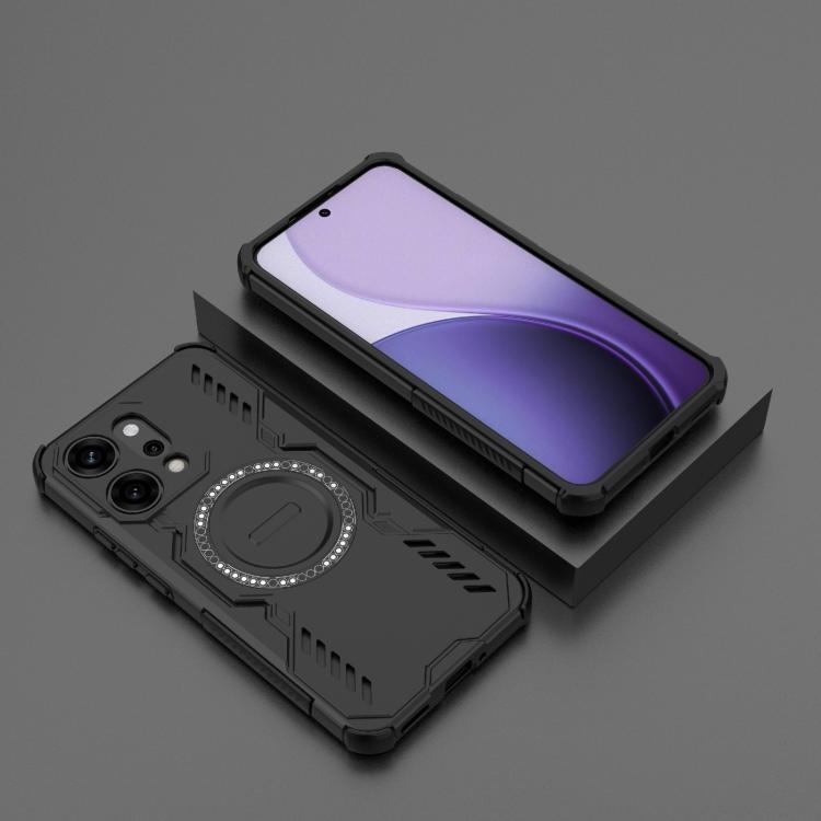 For OPPO Reno14 Pro 5G Global Butterfly Armor MagSafe Magnetic Ring Shockproof Phone Case