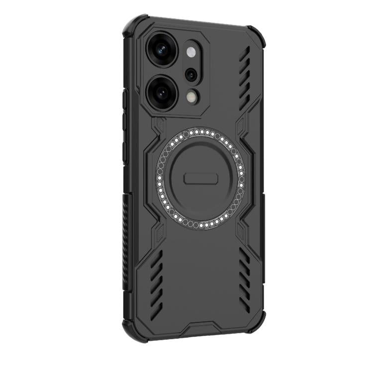 For OPPO Reno14 Pro 5G Global Butterfly Armor MagSafe Magnetic Ring Shockproof Phone Case