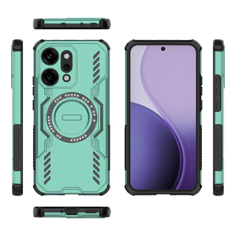 For OPPO Reno14 Pro 5G Global Butterfly Armor MagSafe Magnetic Ring Shockproof Phone Case
