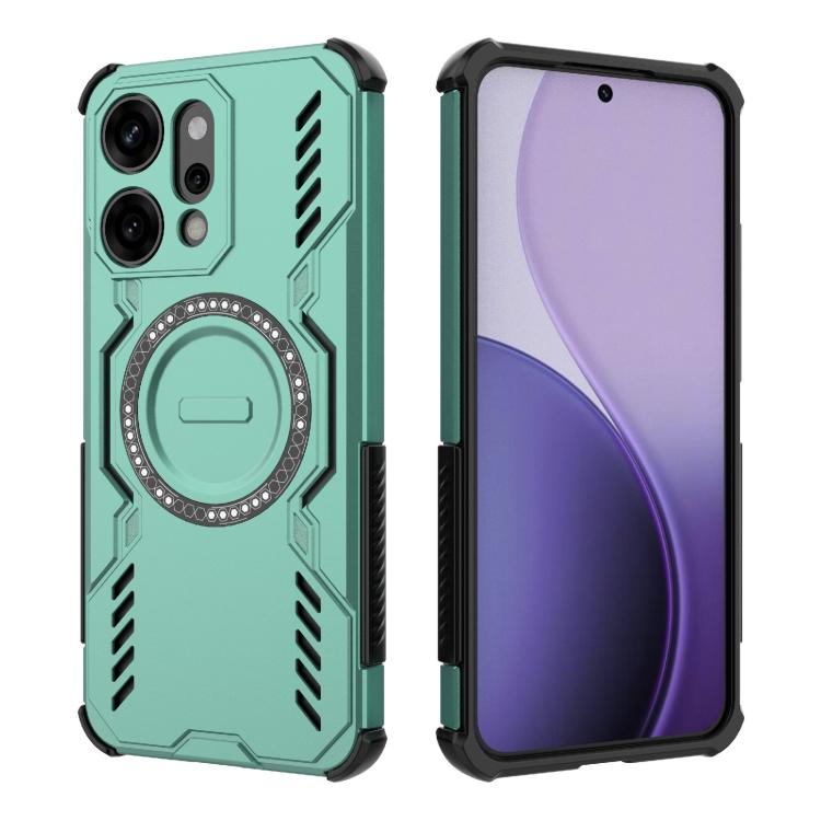 For OPPO Reno14 Pro 5G Global Butterfly Armor MagSafe Magnetic Ring Shockproof Phone Case