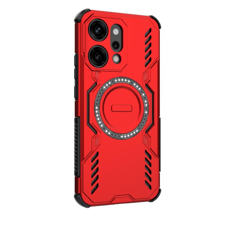 For OPPO Reno14 Pro 5G Global Butterfly Armor MagSafe Magnetic Ring Shockproof Phone Case