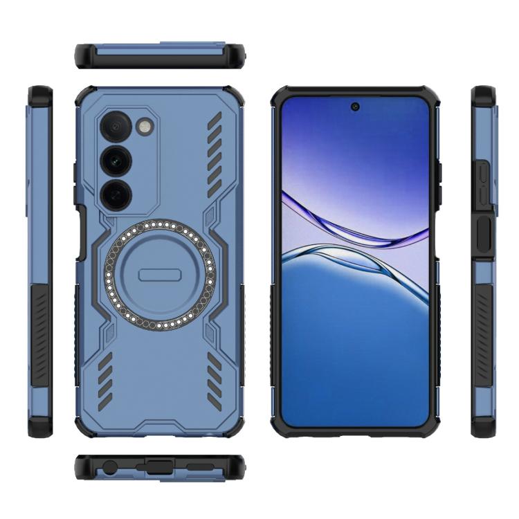 For OPPO A5 5G Global / K13x 5G Butterfly Armor MagSafe Magnetic Ring Shockproof Phone Case