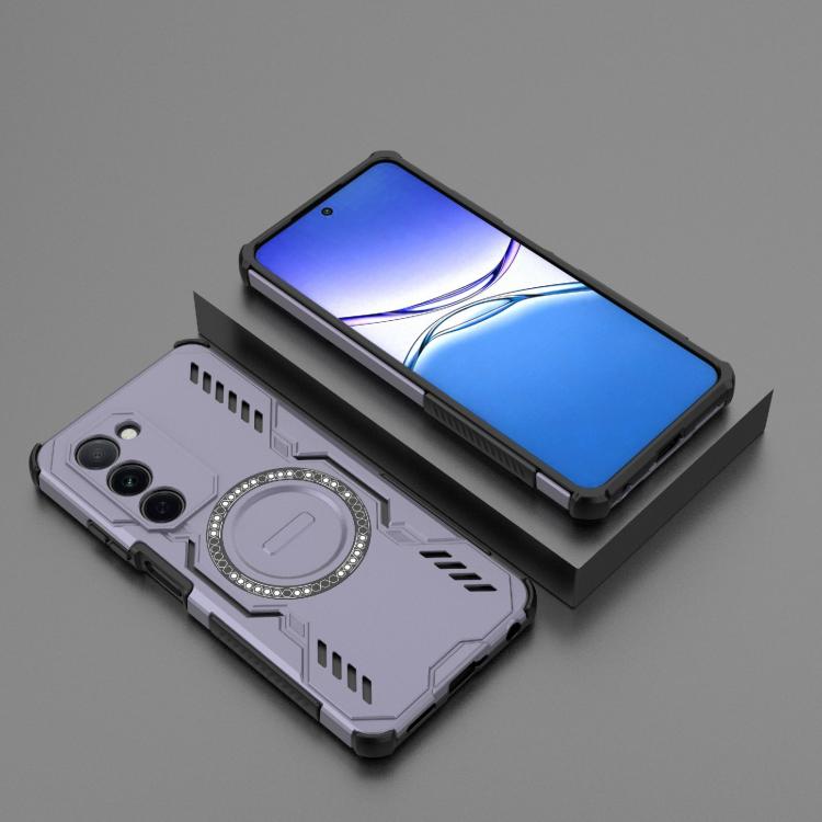 For OPPO A5 5G Global / K13x 5G Butterfly Armor MagSafe Magnetic Ring Shockproof Phone Case