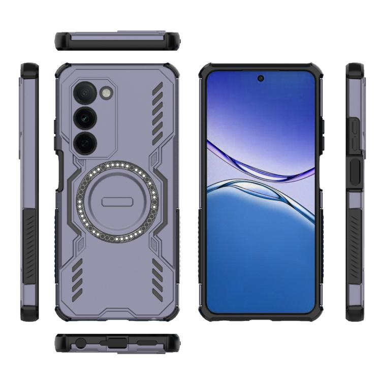 For OPPO A5 5G Global / K13x 5G Butterfly Armor MagSafe Magnetic Ring Shockproof Phone Case