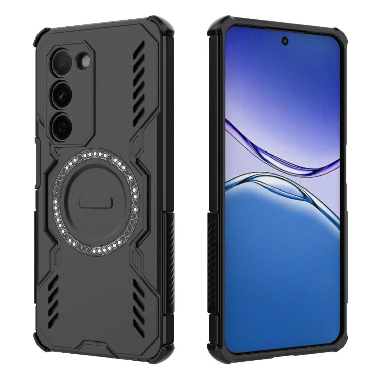 For OPPO A5 5G Global / K13x 5G Butterfly Armor MagSafe Magnetic Ring Shockproof Phone Case