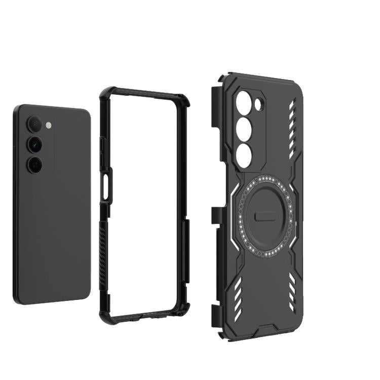 For OPPO A5 5G Global / K13x 5G Butterfly Armor MagSafe Magnetic Ring Shockproof Phone Case