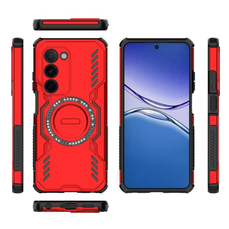 For OPPO A5 5G Global / K13x 5G Butterfly Armor MagSafe Magnetic Ring Shockproof Phone Case