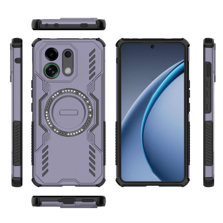 For OPPO K13 Turbo 5G Butterfly Armor MagSafe Magnetic Ring Shockproof Phone Case