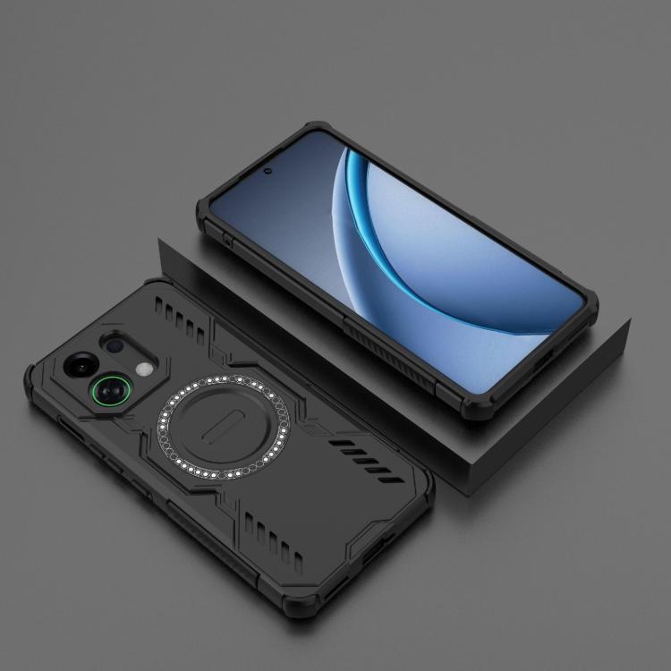 For OPPO K13 Turbo 5G Butterfly Armor MagSafe Magnetic Ring Shockproof Phone Case