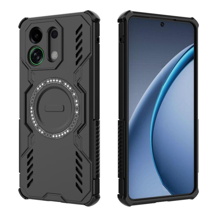 For OPPO K13 Turbo 5G Butterfly Armor MagSafe Magnetic Ring Shockproof Phone Case