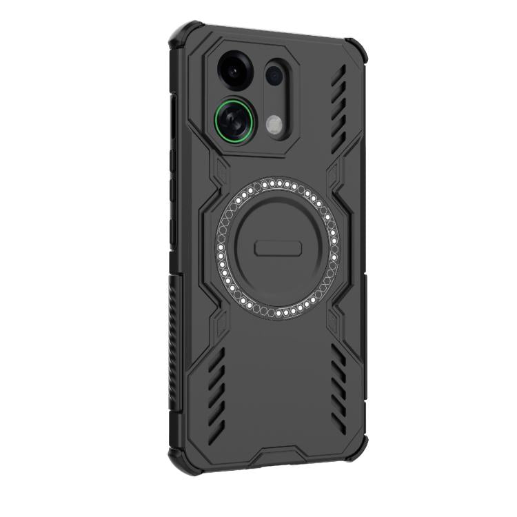 For OPPO K13 Turbo 5G Butterfly Armor MagSafe Magnetic Ring Shockproof Phone Case