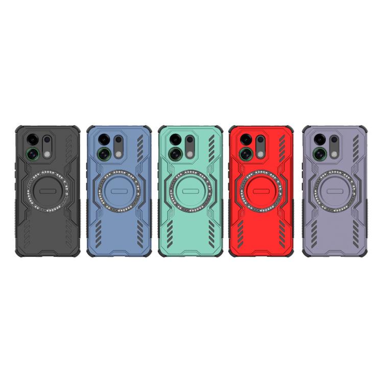 For OPPO K13 Turbo 5G Butterfly Armor MagSafe Magnetic Ring Shockproof Phone Case