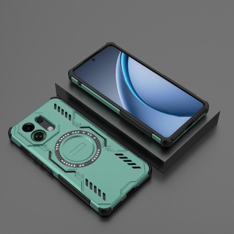 For OPPO K13 Turbo 5G Butterfly Armor MagSafe Magnetic Ring Shockproof Phone Case