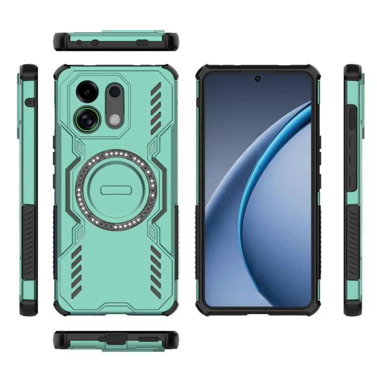 For OPPO K13 Turbo 5G Butterfly Armor MagSafe Magnetic Ring Shockproof Phone Case