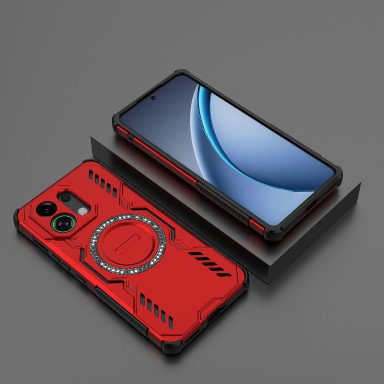 For OPPO K13 Turbo 5G Butterfly Armor MagSafe Magnetic Ring Shockproof Phone Case