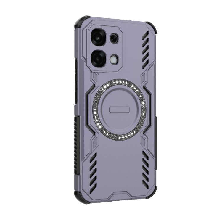 For OPPO F31 5G Global Butterfly Armor MagSafe Magnetic Ring Shockproof Phone Case