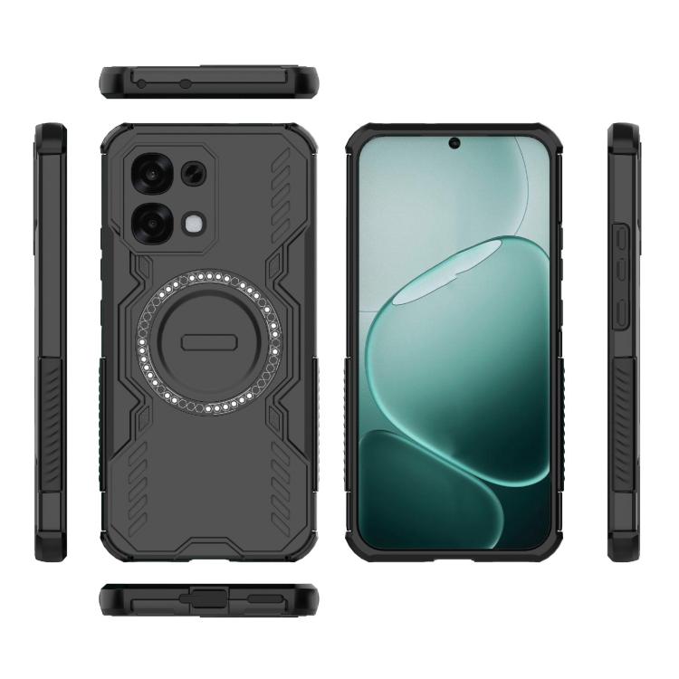 For OPPO F31 5G Global Butterfly Armor MagSafe Magnetic Ring Shockproof Phone Case