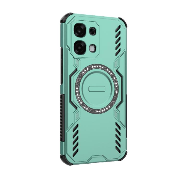 For OPPO F31 5G Global Butterfly Armor MagSafe Magnetic Ring Shockproof Phone Case