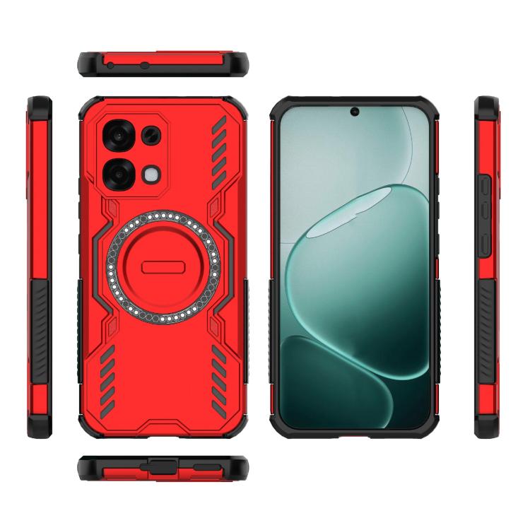 For OPPO F31 5G Global Butterfly Armor MagSafe Magnetic Ring Shockproof Phone Case