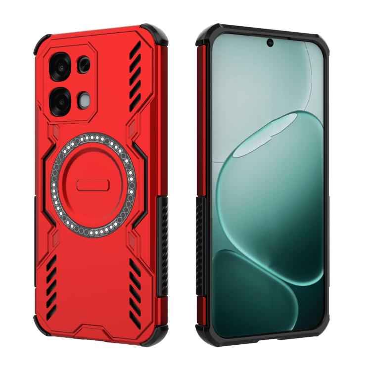For OPPO F31 5G Global Butterfly Armor MagSafe Magnetic Ring Shockproof Phone Case