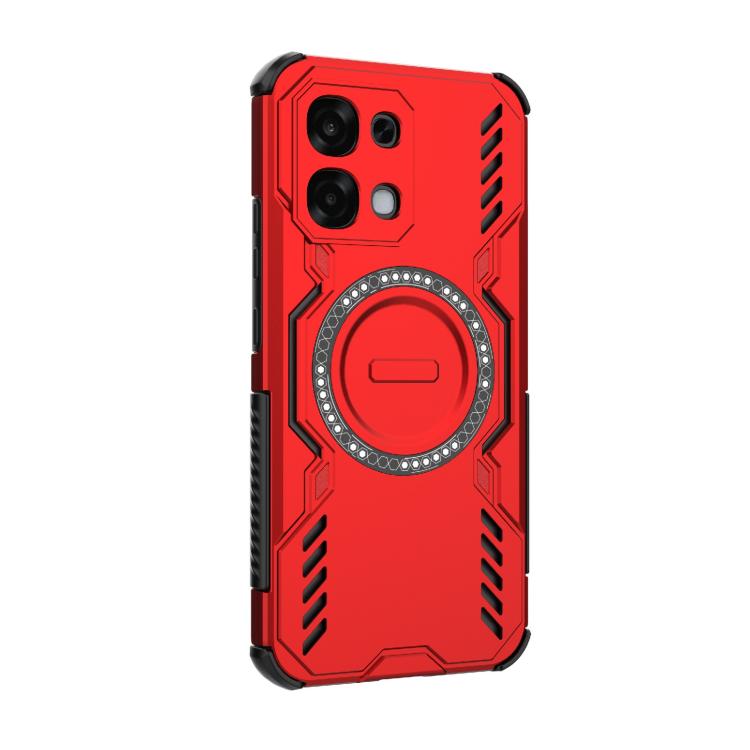 For OPPO F31 5G Global Butterfly Armor MagSafe Magnetic Ring Shockproof Phone Case