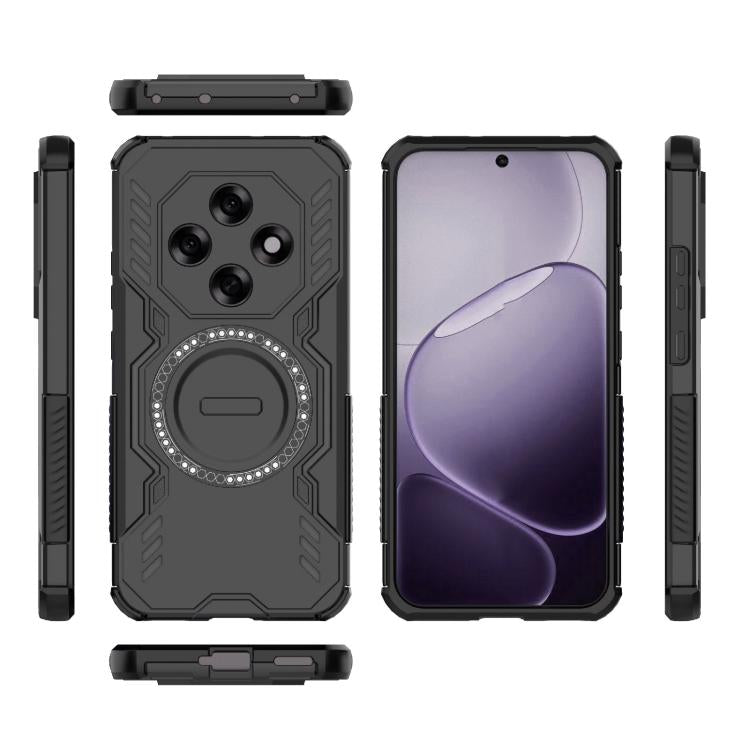 For OPPO F31 Pro 5G India Butterfly Armor MagSafe Magnetic Ring Shockproof Phone Case