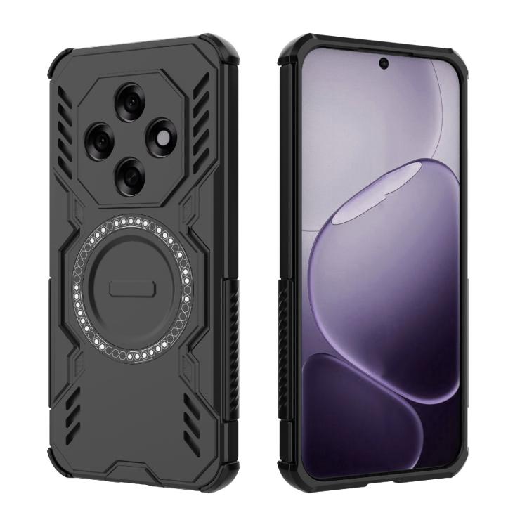 For OPPO F31 Pro 5G India Butterfly Armor MagSafe Magnetic Ring Shockproof Phone Case