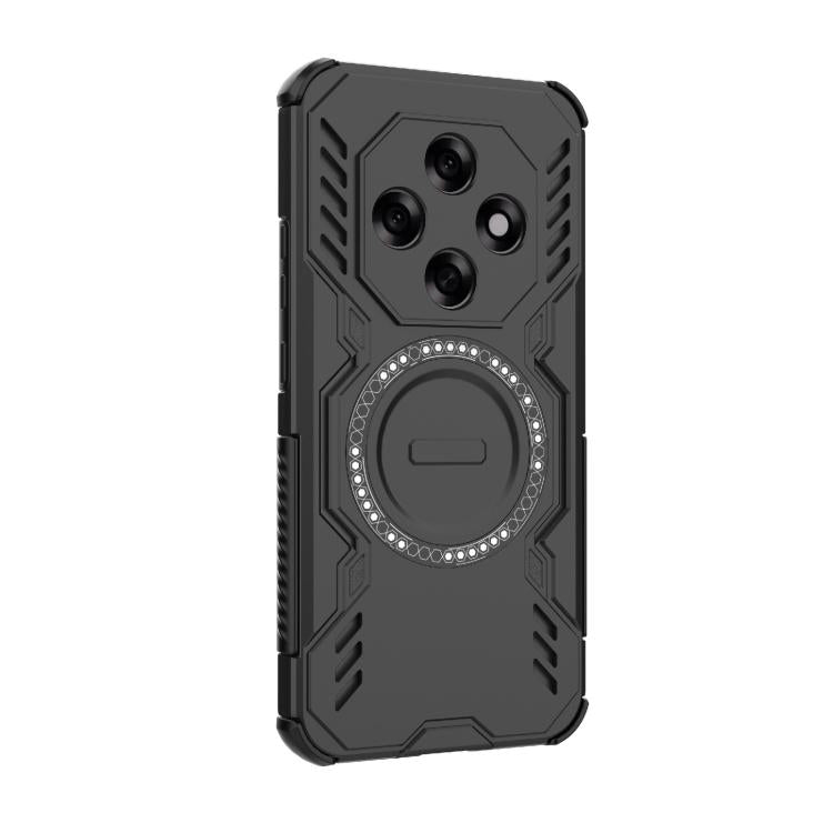 For OPPO F31 Pro 5G India Butterfly Armor MagSafe Magnetic Ring Shockproof Phone Case