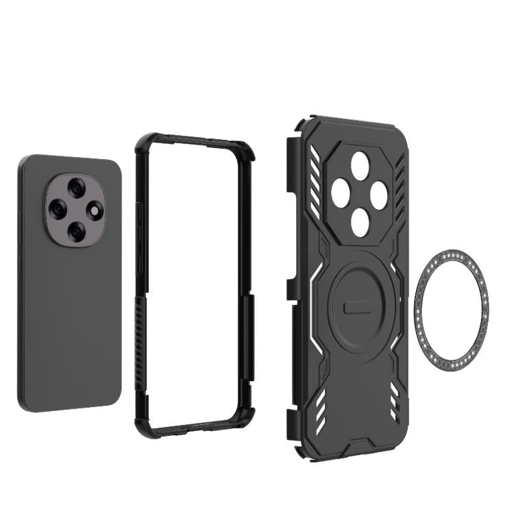 For OPPO F31 Pro 5G India Butterfly Armor MagSafe Magnetic Ring Shockproof Phone Case