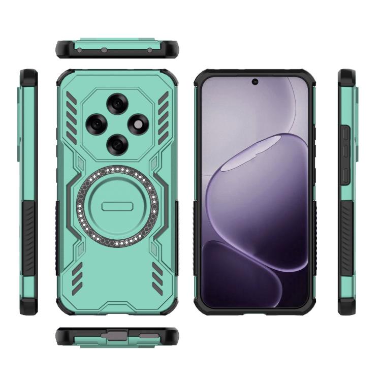 For OPPO F31 Pro 5G India Butterfly Armor MagSafe Magnetic Ring Shockproof Phone Case