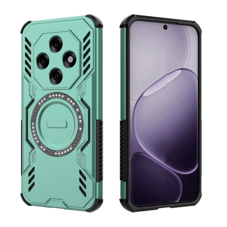 For OPPO F31 Pro 5G India Butterfly Armor MagSafe Magnetic Ring Shockproof Phone Case