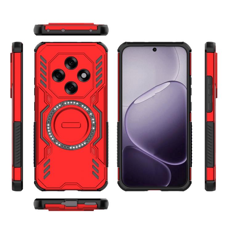 For OPPO F31 Pro 5G India Butterfly Armor MagSafe Magnetic Ring Shockproof Phone Case