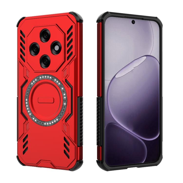 For OPPO F31 Pro 5G India Butterfly Armor MagSafe Magnetic Ring Shockproof Phone Case