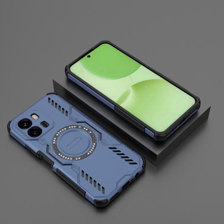 For OPPO A6x 5G Global Butterfly Armor MagSafe Magnetic Ring Shockproof Phone Case