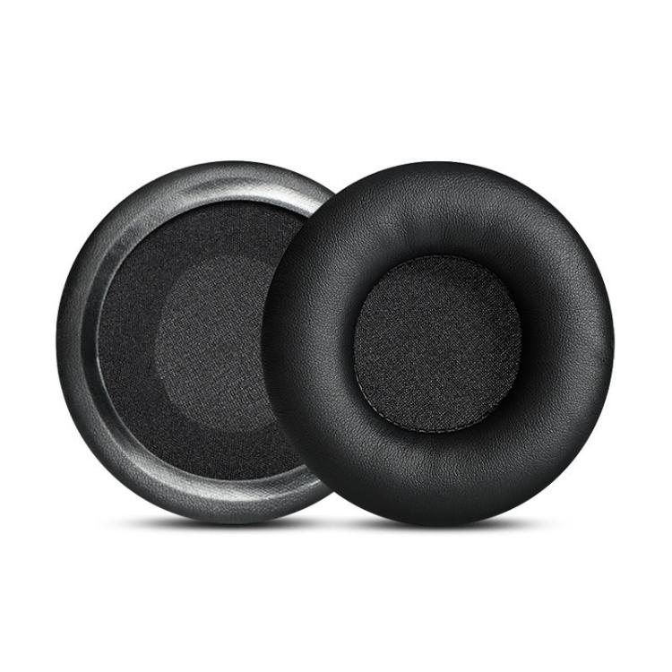 2pcs Sponge Earmuffs Replacement Earpads For ATH-AR3BT / AR3iS / AR1iS, Style:Black Protein Leather