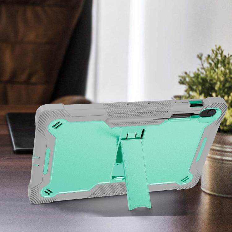 For Samsung Galaxy Tab S10 FE+ Shockproof Silicone Hybrid PC Tablet Case with Holder